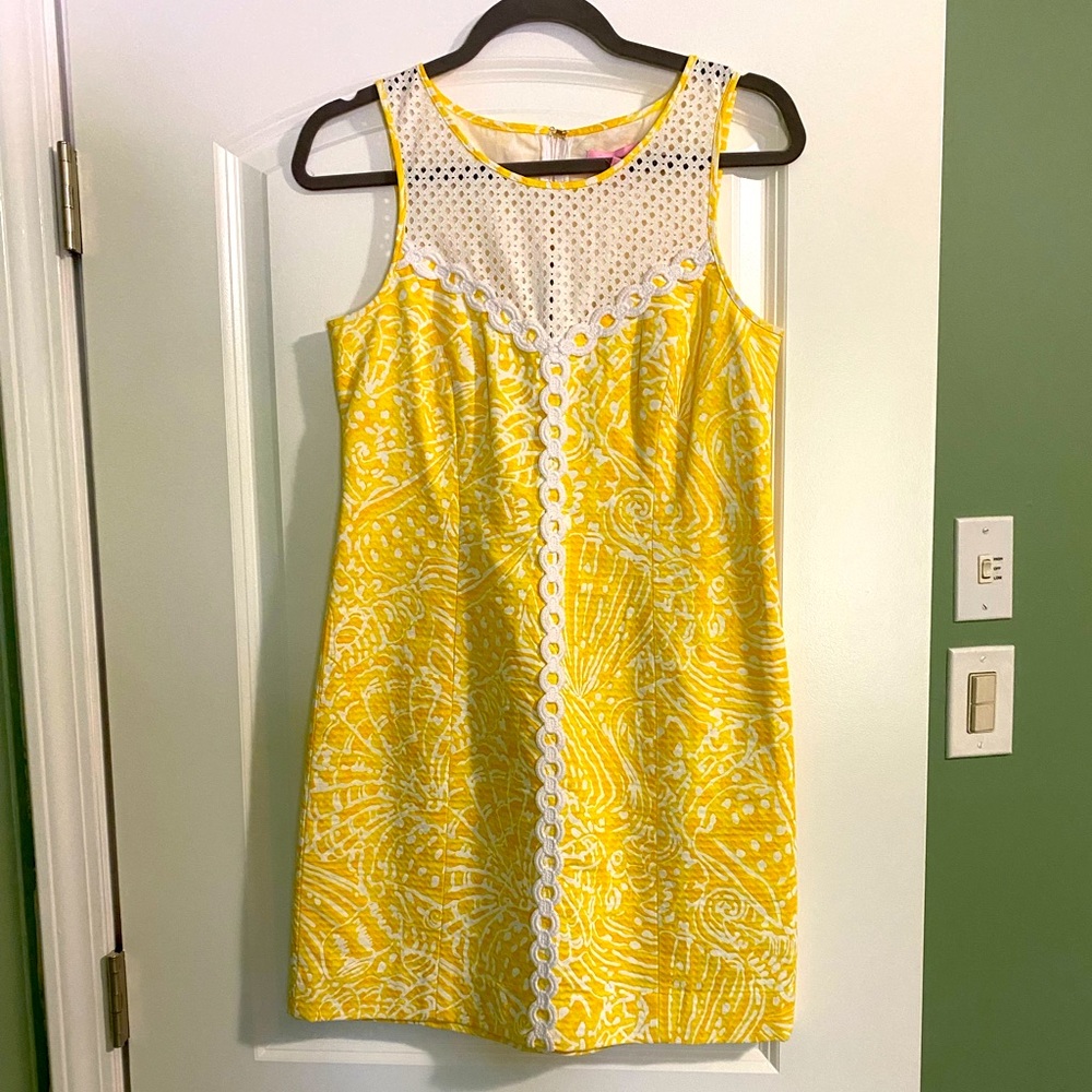 NWT Lilly Pulitzer yellow shift dress